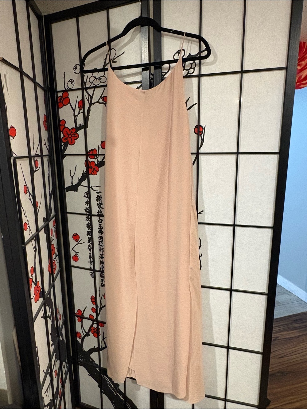 OAK + FORT Blush Pink Slip Maxi Dress